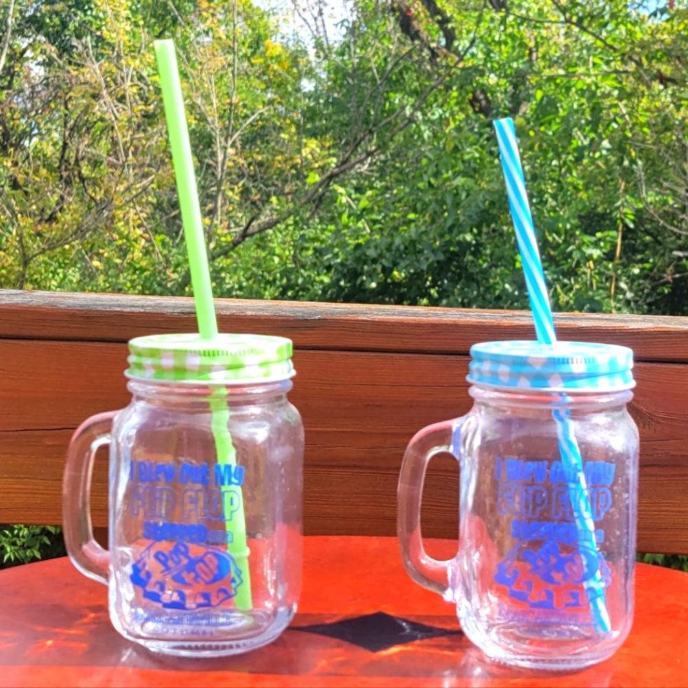 Margaritaville Cozumel Mason jar glass set